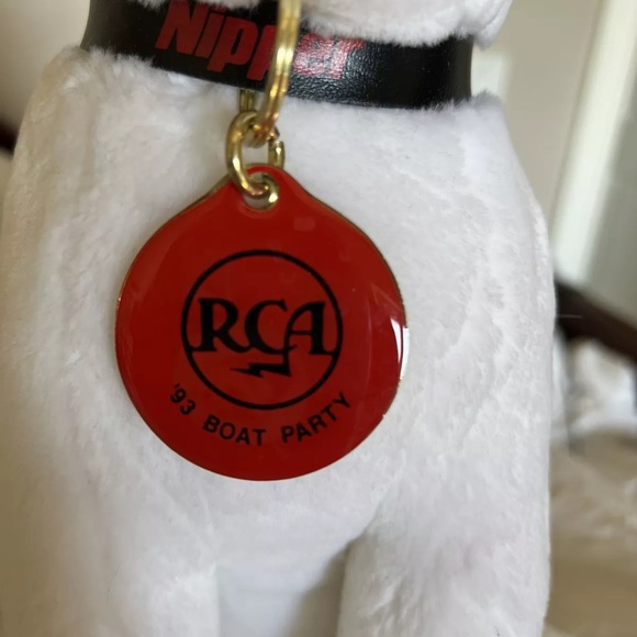 Dakin Vintage 1993 Rca Nipper Dog Radio Plush Stuffed Animal Boat party - Picture 3 of 8